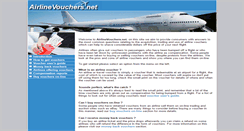 Desktop Screenshot of airlinevouchers.net